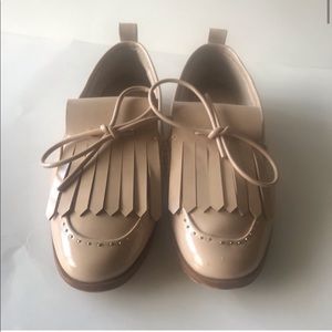 Zara patent leather loafers.